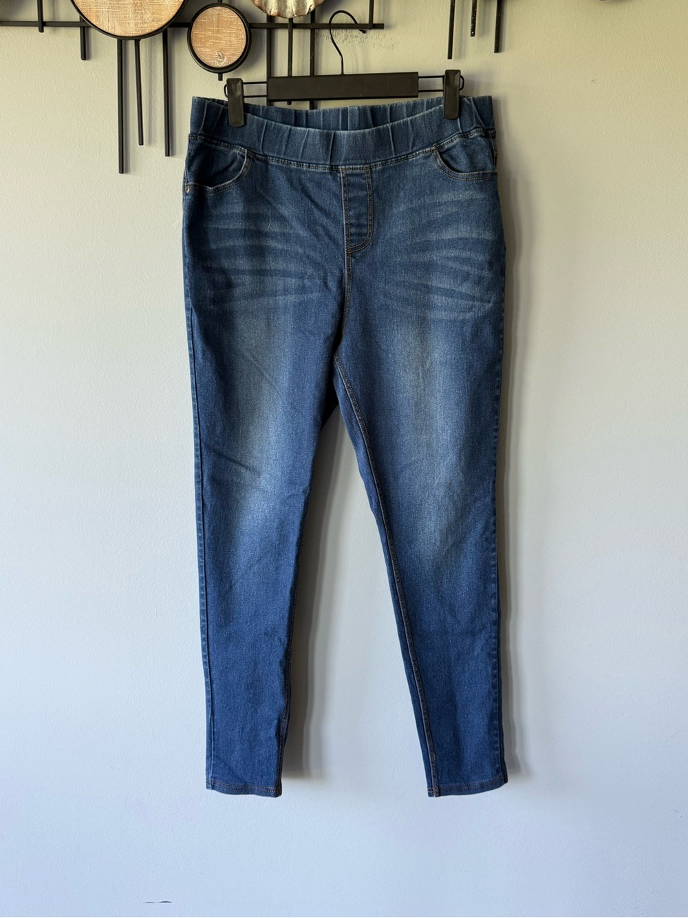 JVINI Indigo Elastic Waist Jeggings
